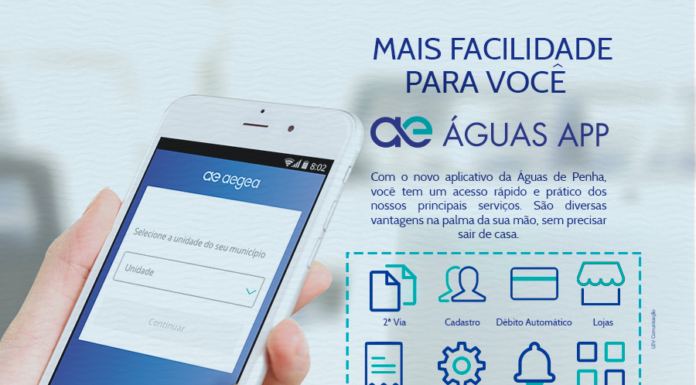 Serviços da Águas de Penha na palma da mão