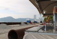 Nova draga deverá dar agilidade a obra de recuperação da Praia Central