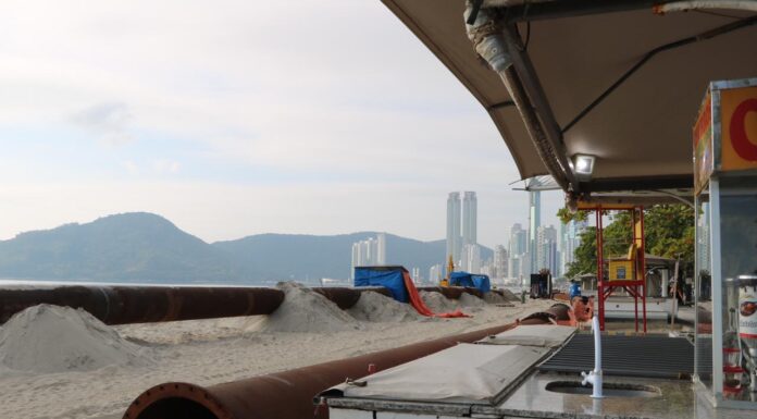 Nova draga deverá dar agilidade a obra de recuperação da Praia Central