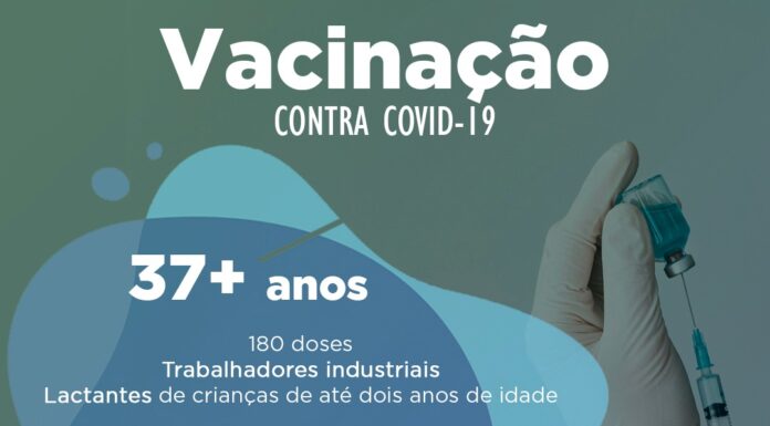 Balneário Piçarras dá continuidade a vacinação contra a Covid-19 para pessoas a partir 37 de anos
