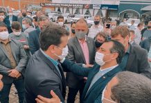 Prefeito de Penha participa da cerimônia da obra de duplicação das rodovias federais