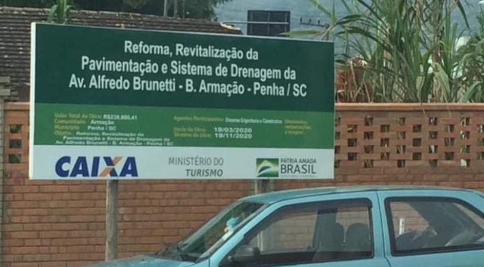 Projeto dos vereadores de oposição quer mais transparência em placas de obras públicas em Penha