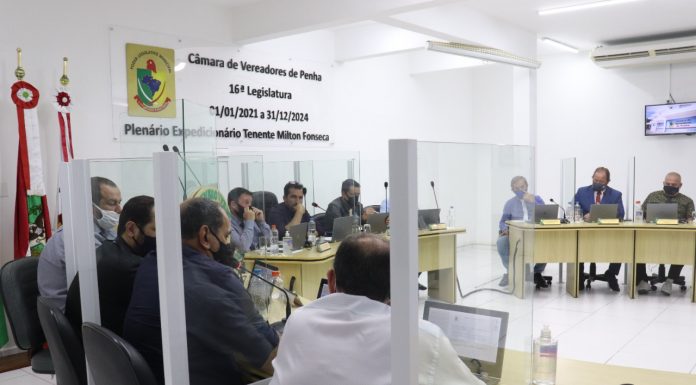 Vereadores de Penha aprovam LOA 2022 e lançam Campanha Dezembro Verde