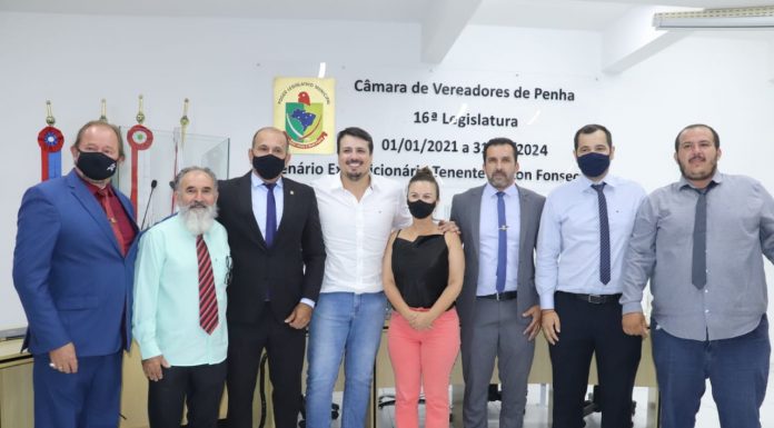 Lito é eleito novo presidente da Câmara de Vereadores de Penha