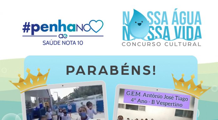 Concurso cultural “Nossa Água, Nossa Vida” premia escolas de Penha