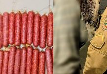 Ladrão quebra parede para furtar salame de mercado em Penha