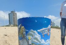 Instituto do Meio Ambiente de Balneário Piçarras instala novas lixeiras no trecho Bandeira Azul