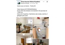 Golpistas anunciam venda falsa de casa no centro de Penha