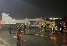 Polícia Militar presta apoio à Força Aérea a chegada de aeronaves caça