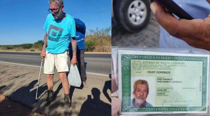 Morador de Itajaí está perdido em Petrolina, Pernambuco