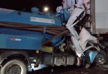 Motorista morre ao bater na traseira de caminhão na BR 101 em Porto Belo