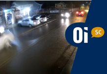 Motoqueiro atravessa Avenida Santa Lídia e bate contra contêiner
