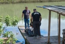 No Rio Perequê, em Itapema, pescadores encontram corpo