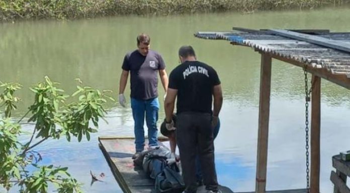 No Rio Perequê, em Itapema, pescadores encontram corpo