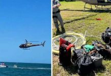Mais de 130 quilos de cocaína e maconha são encontrados boiando perto da Ilha Feia