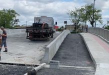 Ponte que vai ligar bairros São Vicente e Cordeiros é pavimentada
