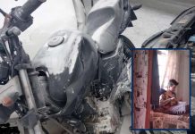 Motoqueiro prensado entre dois carros em acidente na Praia Alegre precisa de ajuda