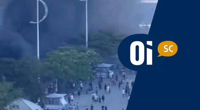 VÍDEO: Incêndio na Avenida Atlântica, em Balneário Camboriú, deixa 5 pessoas feridas