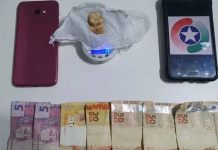 Polícia Militar prende traficante com 7 gramas de crack e dinheiro em Barra Velha