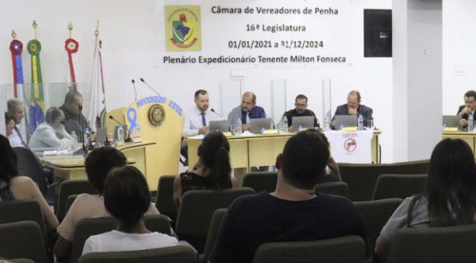 Vereadores de Penha indicam cerca de R$ 2 milhões em emendas para 2023