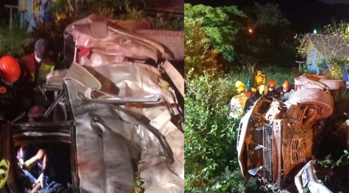 Motorista morre e dois passageiros ficam gravemente feridos em Navegantes