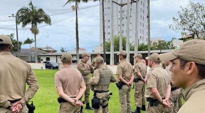 Batalhão da PM de Navegantes realiza abertura da Operação Veraneio
