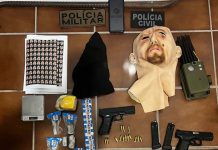 Trio de traficantes que atirou contra viatura da PM é preso com vasto arsenal de armas