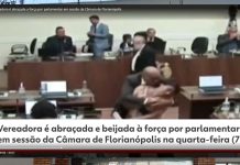 Vereadora é beijada à força por “colega” na Câmara Municipal de Florianópolis