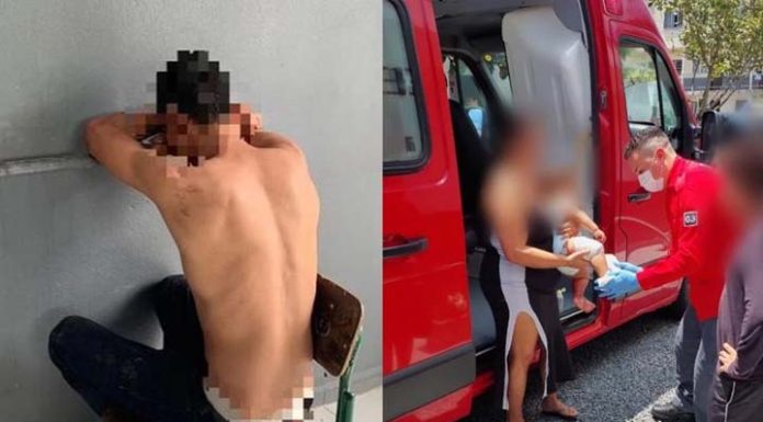 Homem é preso após matar a mulher a facadas e ferir o filho bebê