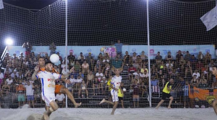 Arena de Futebol de Areia começa a ser montada na segunda-feira (9)