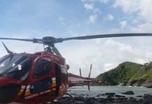Mulher de 55 anos é socorrida na trilha da Praia da Galheta