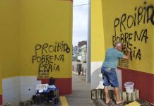 Secretaria de Segurança Pública localiza homem que espalhou pichações pela cidade