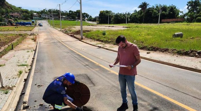 Sistema de esgoto dos loteamentos Flor de Lótus e Pedro de Borba são vistoriados pela Águas de Penha