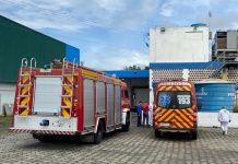 Vazamento de amônia na empresa Maré Mansa Pescados, em Itajuba, leva três pessoas para atendimento