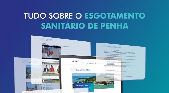 Site terá informações sobre andamentos das obras de esgoto em Penha