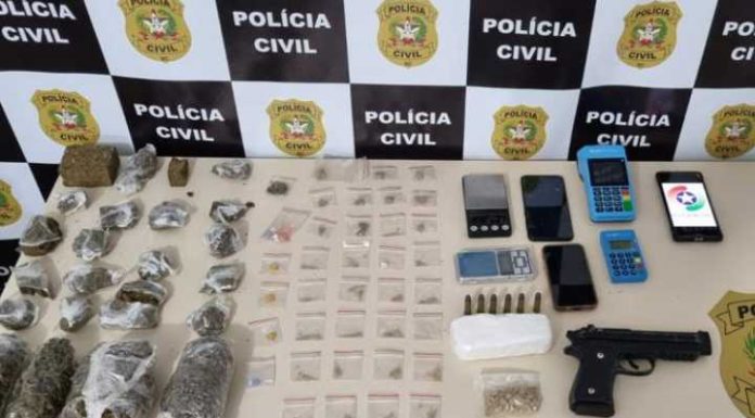 Polícias Civil e Militar apreendem grande quantidade de drogas em Itajuba