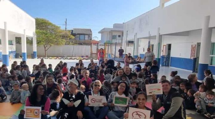 Projeto Saúde na Escola promove ações sobre a dengue na rede municipal de ensino