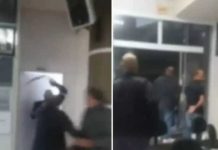 Homem leva surra de cinta durante sessão da Câmara de Vereadores