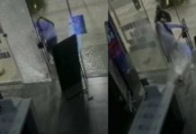 Homens arrombam loja de celulares em Itapema com chutes