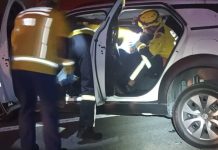 Motorista é socorrido após acidente na BR 470 em Navegantes