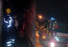 Incêndio atinge residência no Bairro Espinheiros, em Itajaí