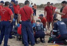 AGORA: Jovem de 24 anos morre afogado na Praia de Navegantes
