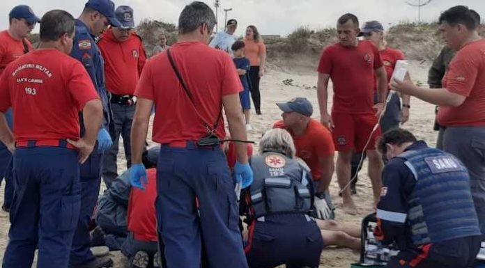 AGORA: Jovem de 24 anos morre afogado na Praia de Navegantes