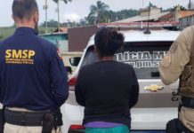 Mulher traficante com mandado de prisão é presa próxima ao Quinca Ludo em Piçarras
