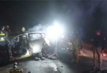 Família morre carbonizada em grave acidente na BR-470