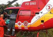 Trabalhador fica gravemente ferido ao sofrer descarga elétrica em Indaial