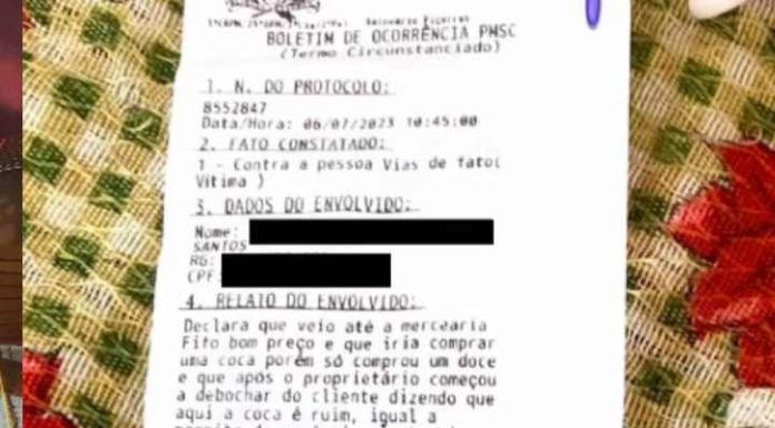 Adolescente é agredido em mercearia de Balneário Piçarras