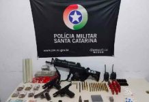 Apreensões de fuzis disparam em SC e revelam avanço do crime organizado