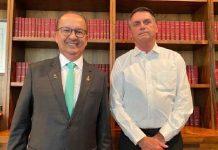 Bolsonaro estará em SC neste sábado acompanhado da sua esposa Michele