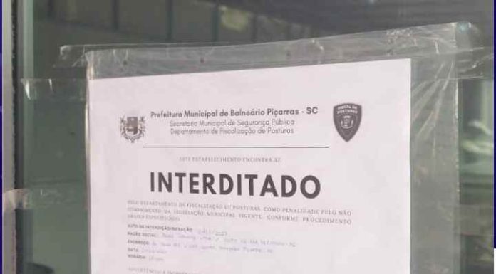 Segurança Pública interdita casa noturna em Balneário Piçarras